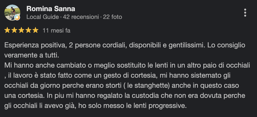 Recensione Romina Sanna